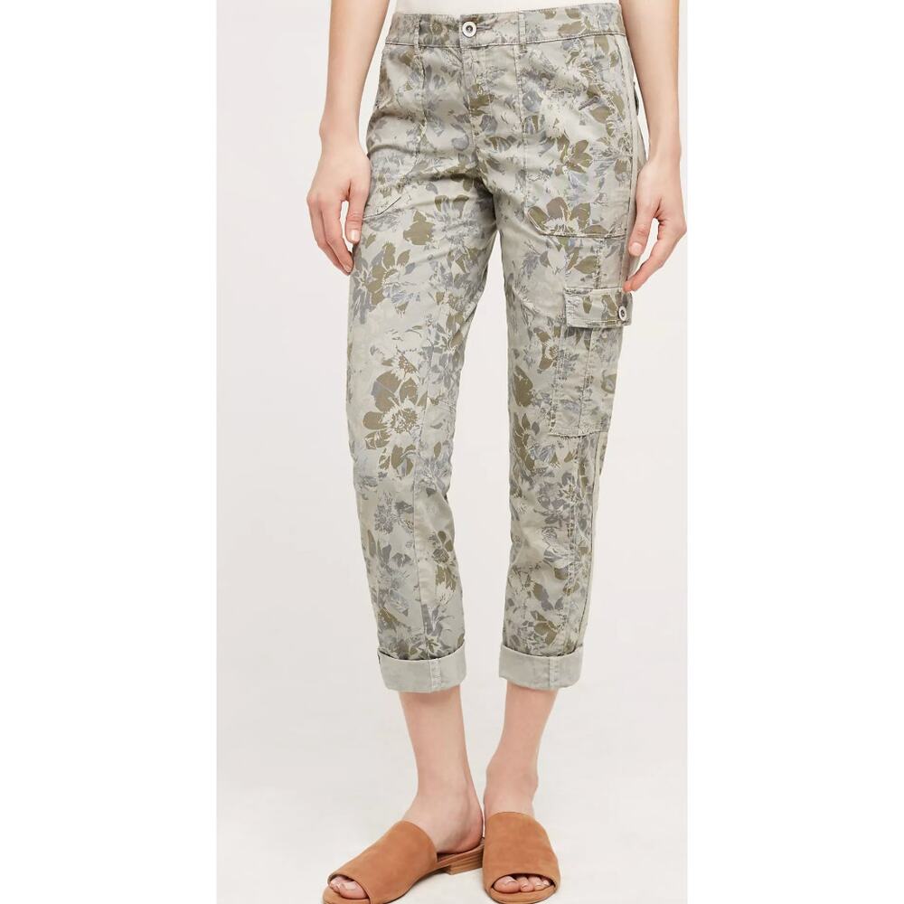 Hei Hei Anthropologie Size 2 Floral Wanderer Cargo Pants
